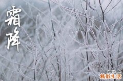 2024年霜降是农历的哪一天 霜降养生