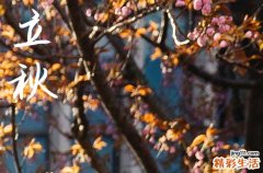 2024年立秋是多少号 这天是什么星座星期几