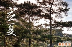 立夏的来历和习俗有哪些 关于立夏的谚语